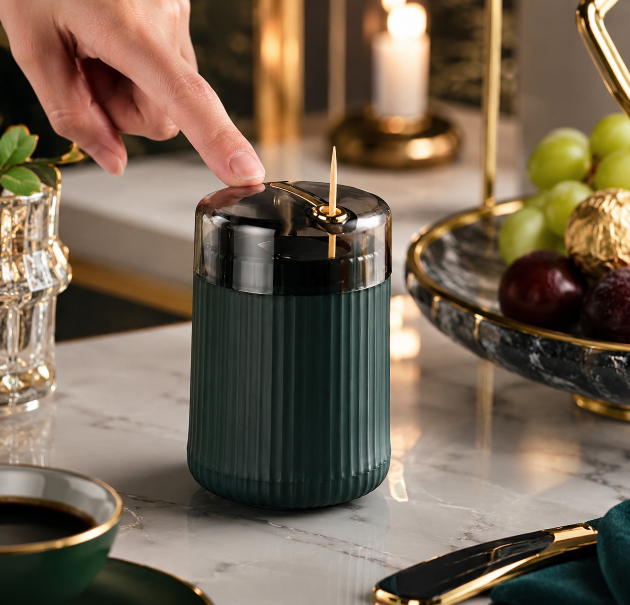 Pop-up Automatic Toothpick Dispenser